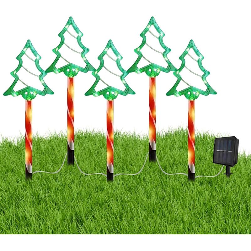 Solarbetriebene Weihnachtslichterkette Für Den Außenbereich - Weihnachtsbaumschmuck Für Den Außenbereich