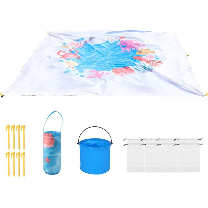 Baby-strandplanschbecken - Außenbecken 2 X 2 Meter - Wasserdicht 2