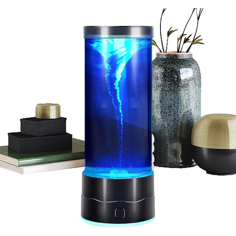 Tornado-lampe – Entspannende Und Verspielte, Mehrfarbige Tischlampe –