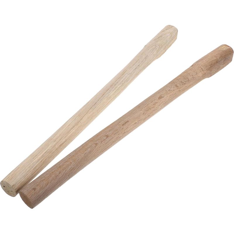 Set Aus 2 Hartholz-hackenstielen, 50 Cm, Ergonomische Griffe Und