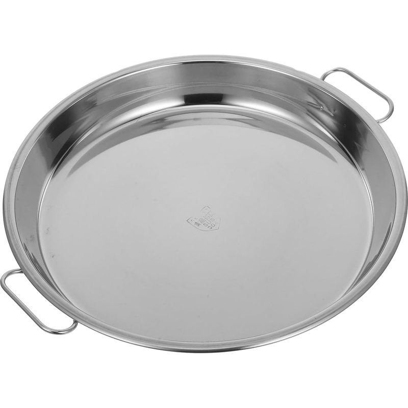Runde 32 Cm Edelstahl-auflaufform Mit Ergonomischen Griffen (304)