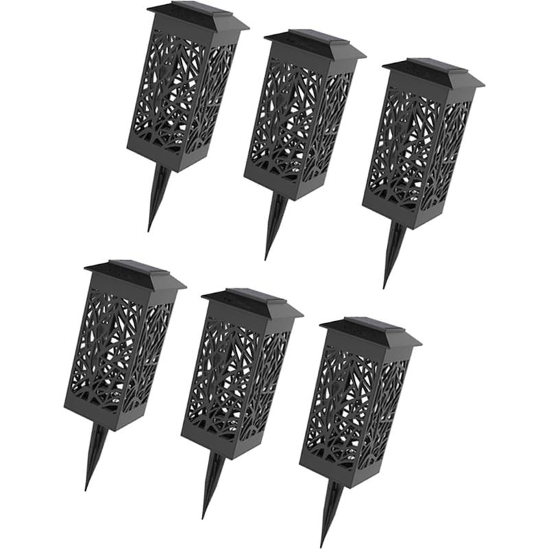 6-teiliges Wasserdichtes Dekoratives Solar-gartenpflanzenleuchten-led-lampenset