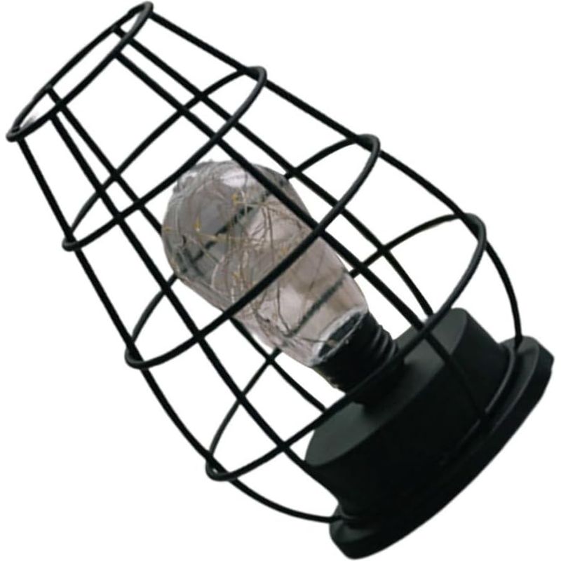 Dekorative Nachttischlampe Aus Eisen In Form Einer Weinflasche, Led-innenlampe