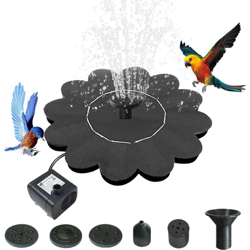 Solarbrunnen – Solarbetriebener Vogelbrunnen – Für Den Außenbereich