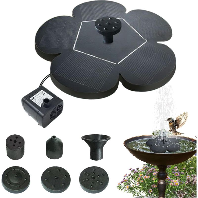 Solar-vogelbrunnen – Mit Solarbrunnen – Wasserspiel