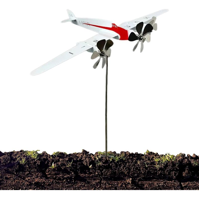 Flugzeug-wetterfahne – Windskulptur Flugzeug-wetterfahne – Außendekoration