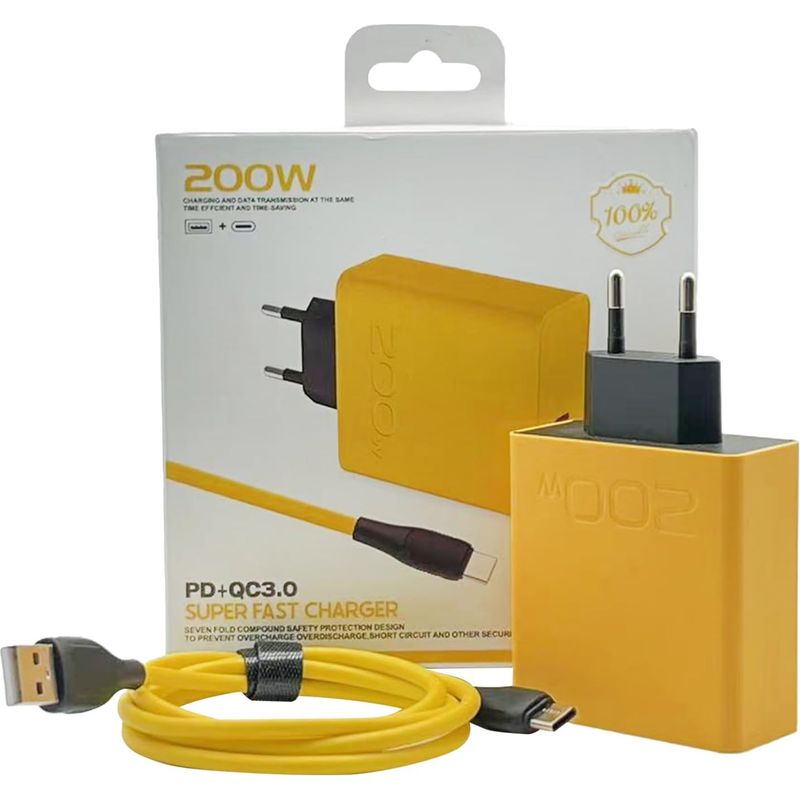 Schnellladeblock – 200-w-usb-c-ladegerät – Wandladegeräte Für Smartphones