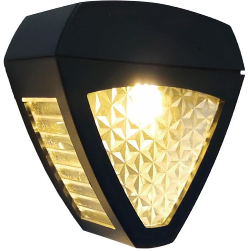 Wasserdichte Solar-wandleuchte, Dekorative Led-lampe Für Garten, Terrasse, Wand