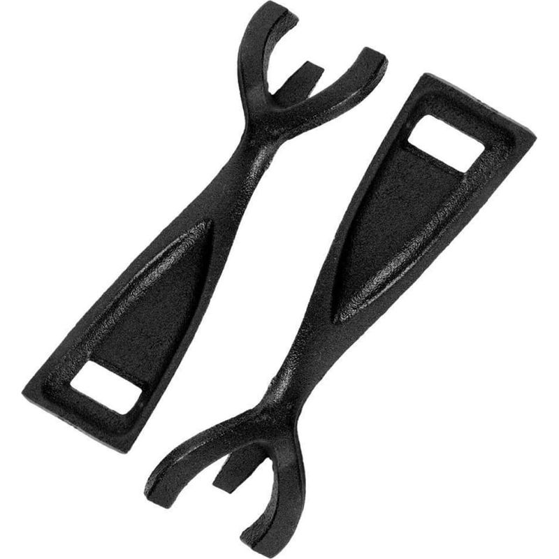 Set Mit 2 Eisenzangen Für Gusseiserne Kochfelder, Rutschfeste Zangen