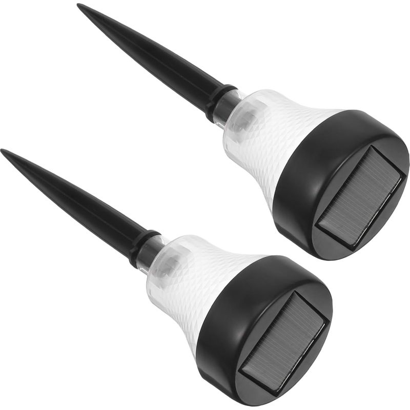 2-teiliges Wasserdichtes Led-solar-gartenleuchten-set Für Wege Und Rasenflächen