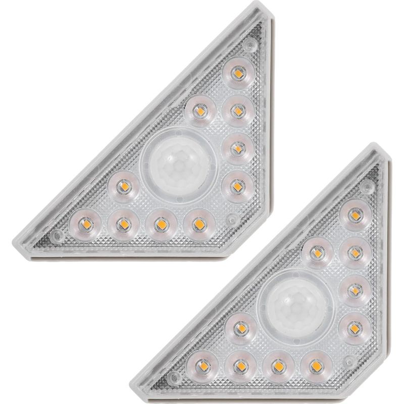 Set Mit 2 Wasserdichten Solar-treppenleuchten Für Den Außenbereich – 10 Leds