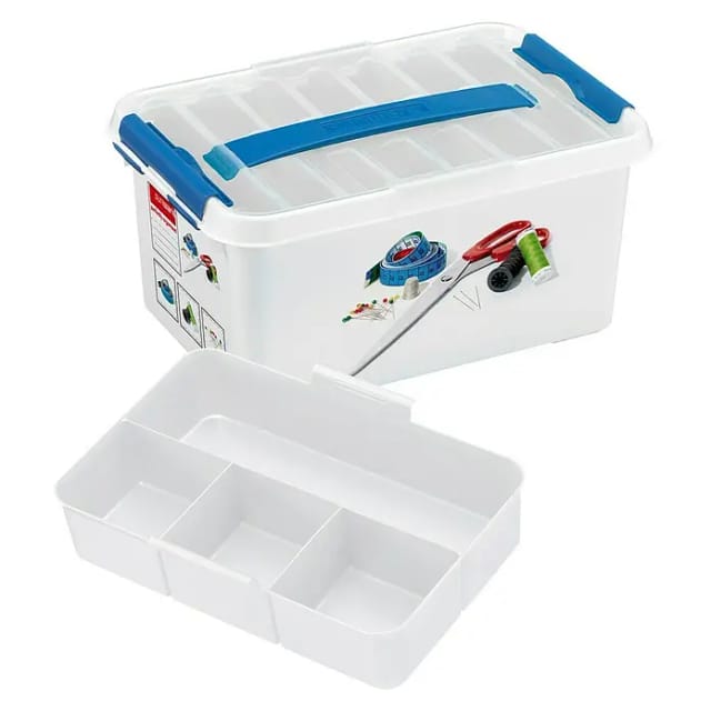 Nähbox Q-Line inklusive Deckel 6L 30 x 20 x 14 cm Boxen, Körbchen & Kisten - Sunware