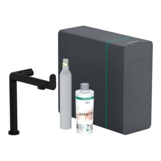 Hansgrohe Aqittura M91 - Spültischarmatur, SodaSystem, sBox, schwarz matt 76810670