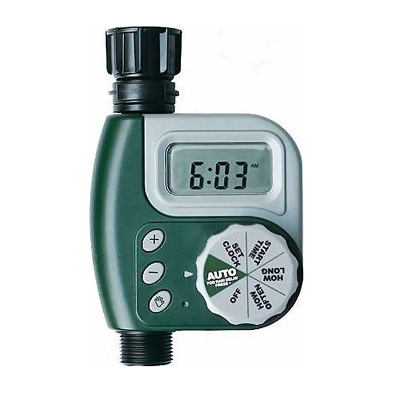Automatischer Bewässerungstimer, Übersichtliches Lcd-display, Integrierter Wasserzähler, Elektronischer Bewässerungstimer Für Garten Und Gemüsebeet