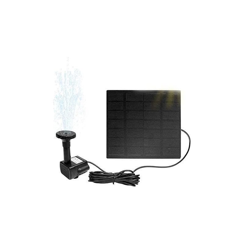 Solar-teichpumpe, 1,8 W, 11 X 11 Cm Panel, 4 Sprühköpfe, Gartenbrunnen