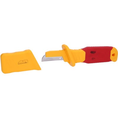 Kstools - Kabelmesser mit Schutzisolierung und gerader Klinge, 200mm