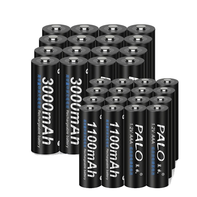Wiederaufladbare Batterien, 3000 Mah Kapazität, Schnellladefunktion, 16 Aa-batterien
