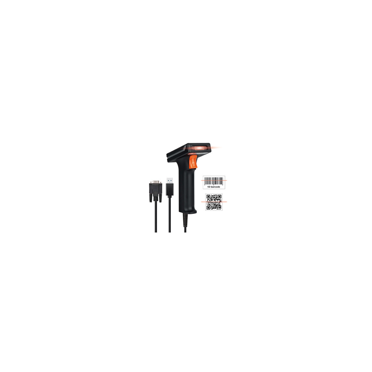 Hamlet Hbcs2d120us Barcodeleser Tragbares Barcodelesegerät 2d Cmos Schwarz