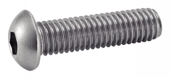 Acton - Metallschrauben mit Linsenkopf und Innensechskant - Edelstahl A2 4x12 mm - Packung zu 200