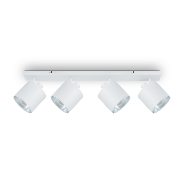 Paco Home - led Pendellampe Wandlampe Deckenlampe Wohnzimmer Esszimmer Schlafzimmer Uni E14 Weiß - Silber, Wandleuchte 4xE14