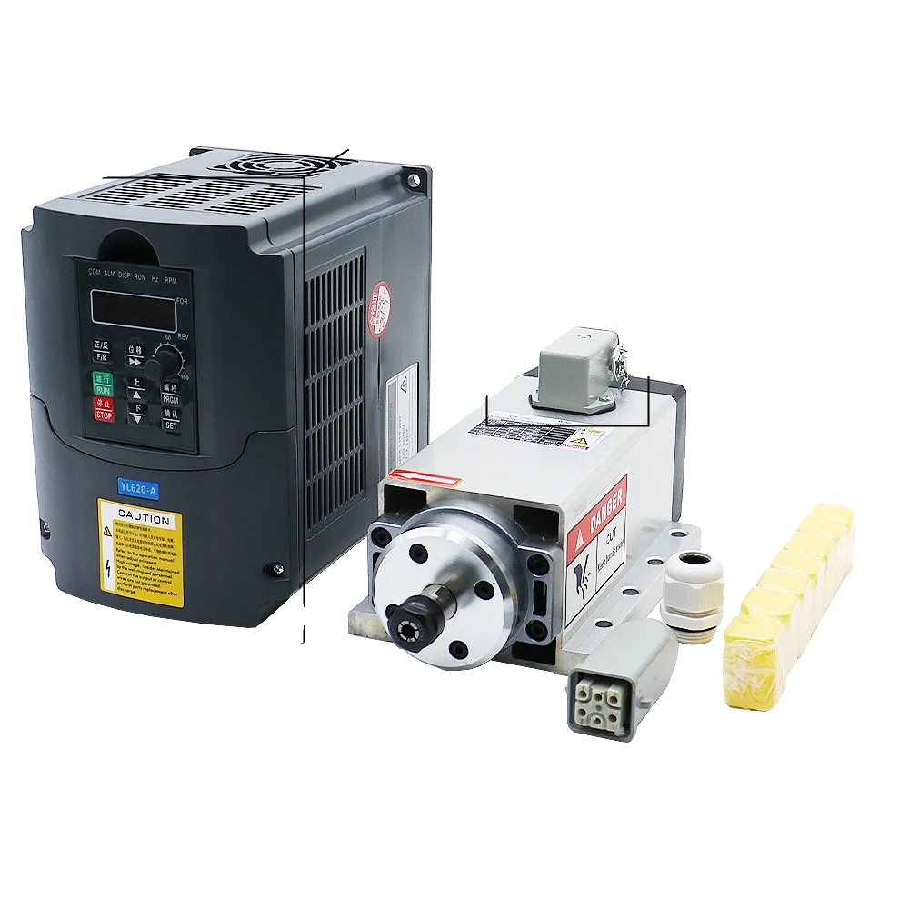 Cnc-spindel-kit, Hochgeschwindigkeit, Luftgekühlt, Grau, 87 Mm