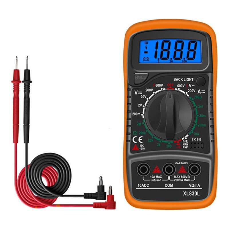 Ac/dc-voltmeter, Multimeter, Dioden- Und Transistor-durchgangsprüfer Mit Akustischem Signal, Haushaltsmessgerät, Voltmeter, Ohmmeter, Digitales Amperemeter, Elektriker-ohmmeter Mit Hintergrundbeleucht