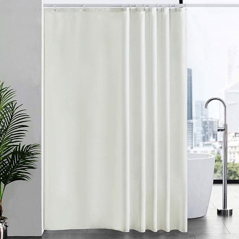 1 Stück Anti-schimmel-duschvorhang, Beigefarbenes, Wasserdichtes Polyestergewebe, 200 X 240 Cm, Ideal Für Ein Modernes Badezimmer