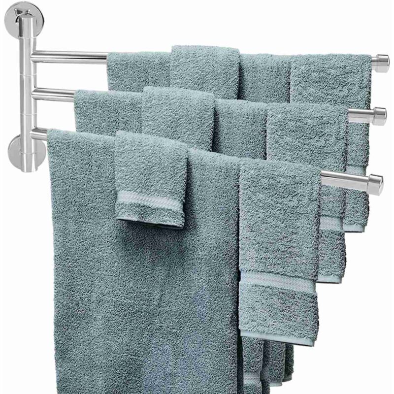 3-armiger, Schwenkbarer Wandhandtuchhalter Fürs Badezimmer