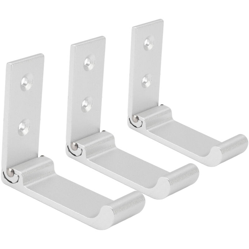Set Mit 3 Faltbaren Wandhaken Aus Aluminiumlegierung, Zusammenklappbare Haken Für Büro, Schlafzimmer, Wohnzimmer, Esszimmer, Küche Und Badezimmer