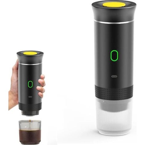 1 Tragbare Kaffeemaschine, 3-in-1 Mit Kapseln, Abnehmbarem Wassertank, Ideal Für Büro, Reisen Und Camping