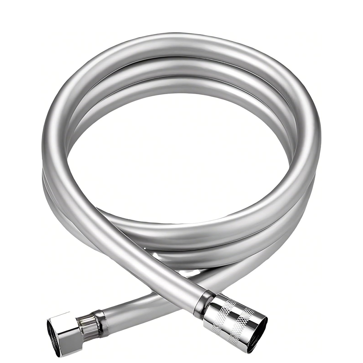 Duschschlauch, Flexibel, 1 M, Verdrehsicheres Pvc, Anschluss Aus Edelstahl 304, Universalanschluss G1/2