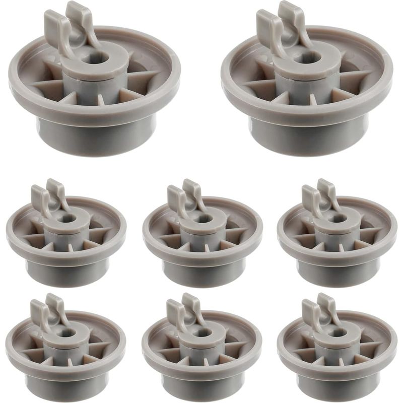 Set Mit 8 Geschirrspülerrollen Für Den Unterkorb, Verstärkter Kunststoff, Durchmesser 3,6 Cm, Kompatibel Mit Bosch, Siemens Und Gaggenau