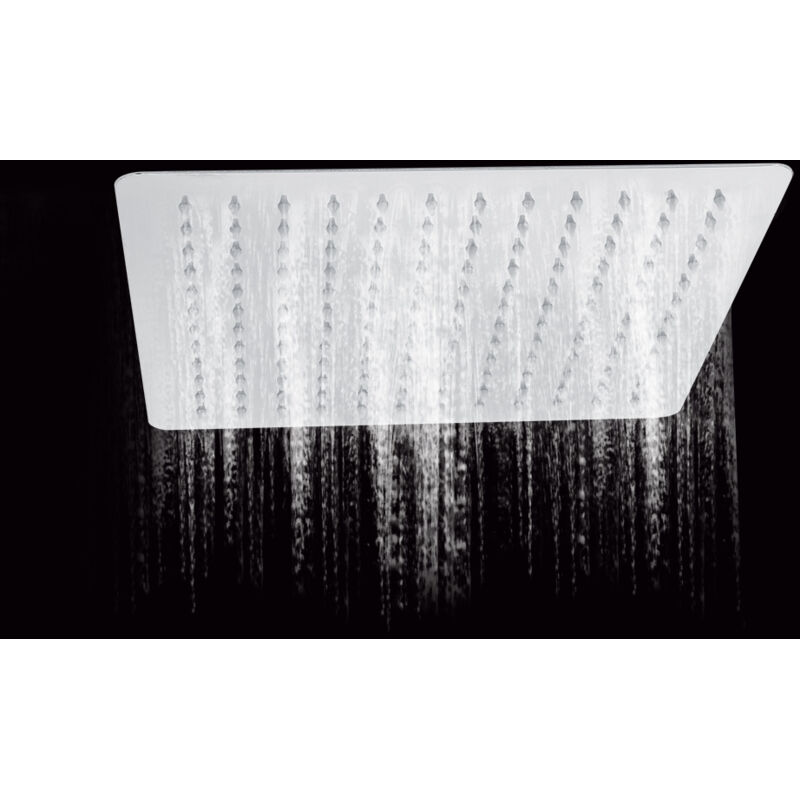 12-zoll-quadrat-duschkopf Aus Ultradünnem Edelstahl Mit Regeneffekt, Chrom