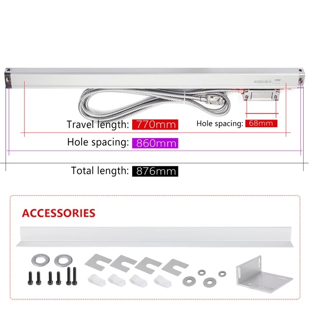 Lineare Skala, Ttl-ausgang, Schutzart Ip54, Ka-300-770 Mm