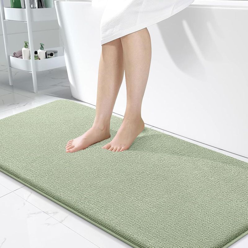 1 Badematte, Memory-schaum, Rutschfest, Saugfähig, Samt, Badezimmer