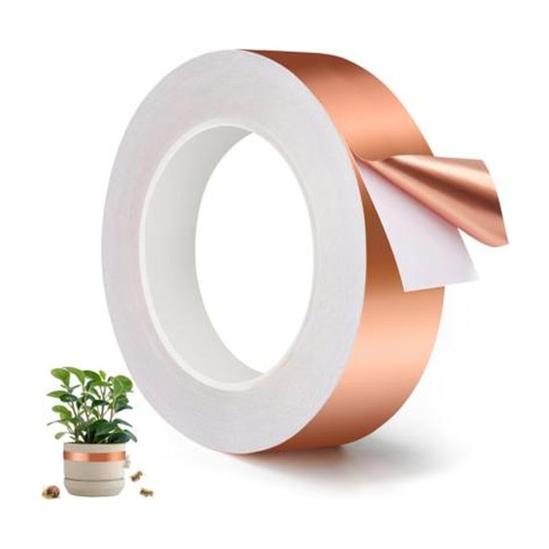 Rolle Kupfer-schneckenschutzband, 20 M × 30 Mm, Selbstverschweißend, Umweltfreundlicher Schutz Für Hochbeete Und Gemüsegärten