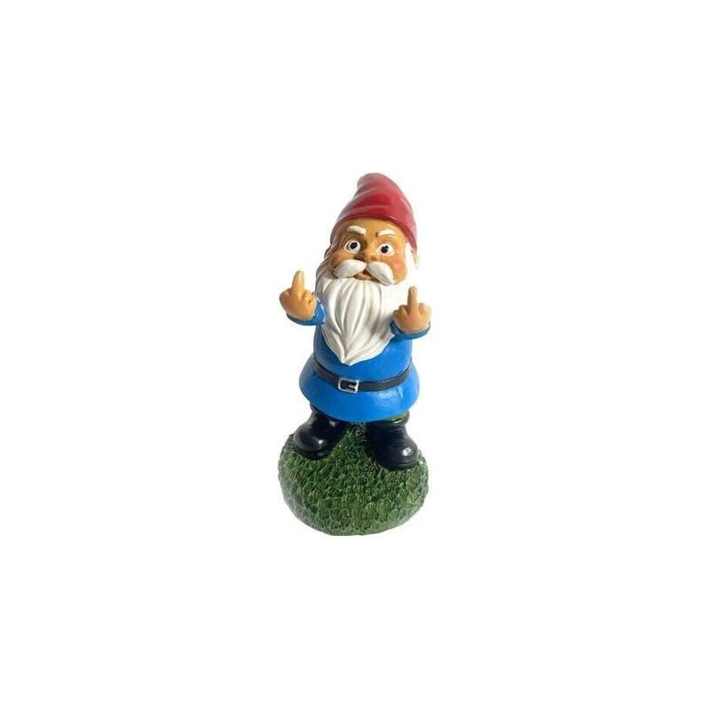 1 3d-gartenzwerg Aus Kunstharz, Außenfigur Mit Mittelfinger, Freche Dekoration Für Garten Und Innenbereich