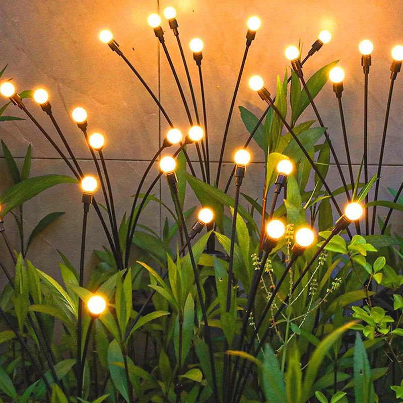 4 Solar-gartenleuchten, Warmweißes Licht, 76 Cm, Modernes Design, Außendekoration Für Garten Und Terrasse