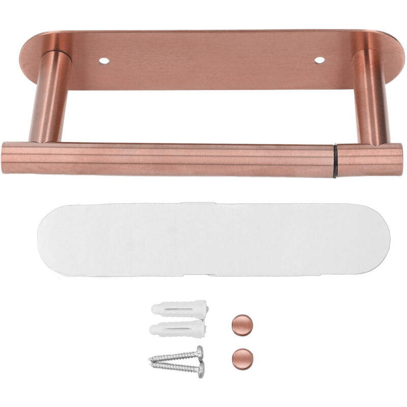 Multifunktionaler Toilettenpapierhalter – Hergestellt Aus Rostfreiem Edelstahl 304 – Wandmontage Für Küche Und Bad (roségold)