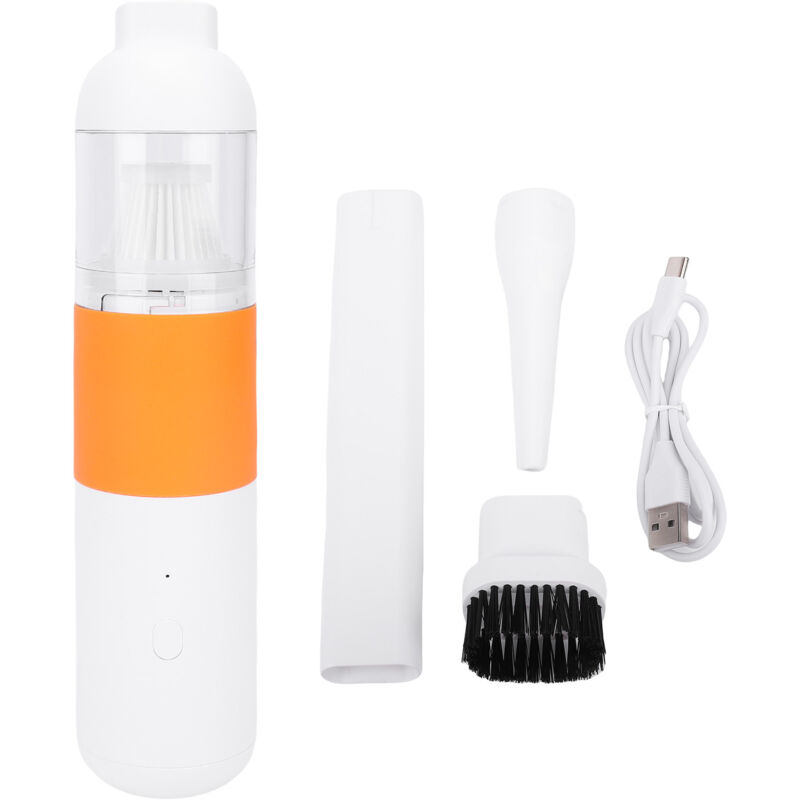 Mini-akku-handstaubsauger Für Autos Und Haushalte Mit 3000-mah-akku, Orange