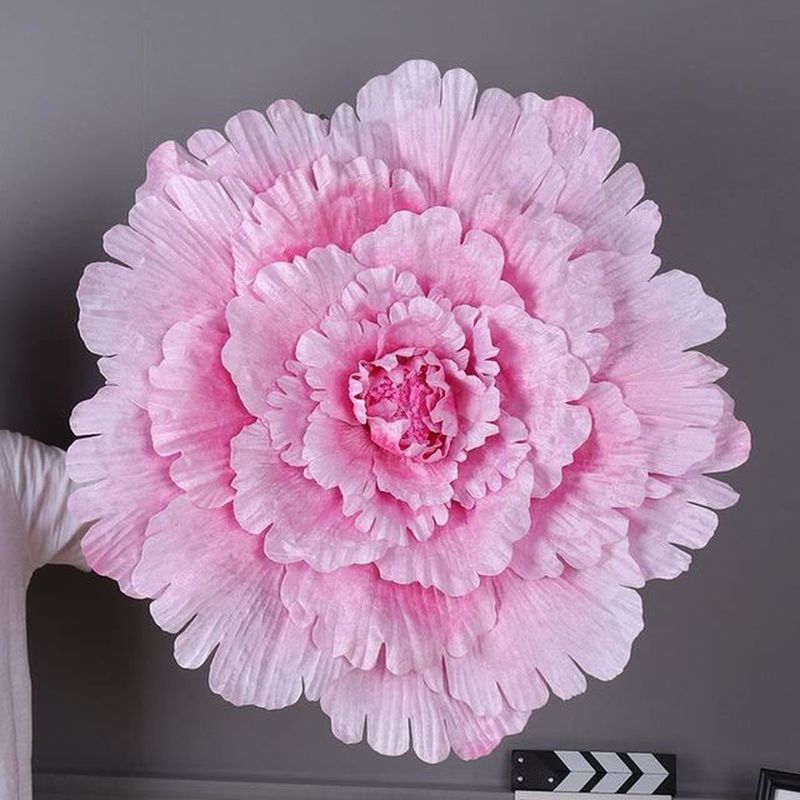Künstliche Seidenrose, 80 Cm, Hellrosa, Elegante Wanddekoration Für Hochzeiten Und Veranstaltungen