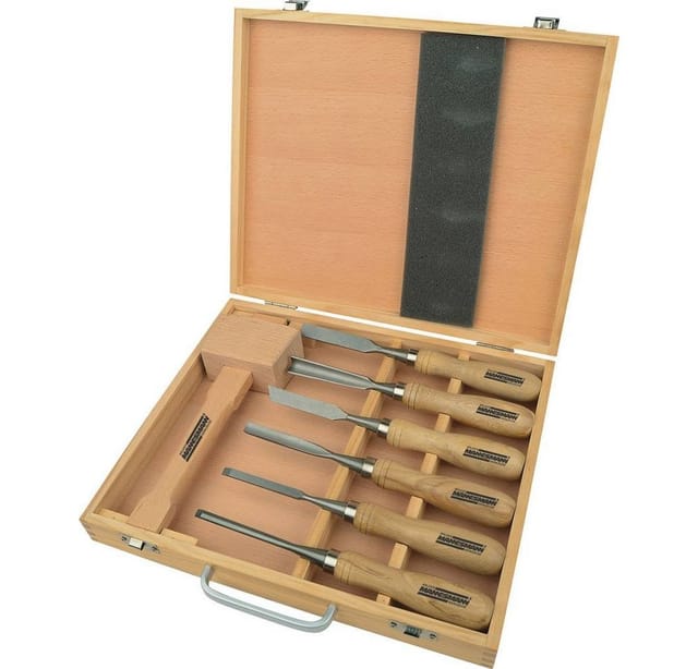Brüder Mannesmann - Schnitzwerkzeugsatz, 7-teilig M66107 M66107