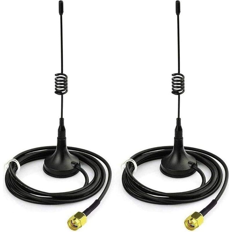 2 Antennen, 433 Mhz, 5 Dbi Verstärkung, Sma-stecker, Magnetfuß, Für Drahtloses Modul