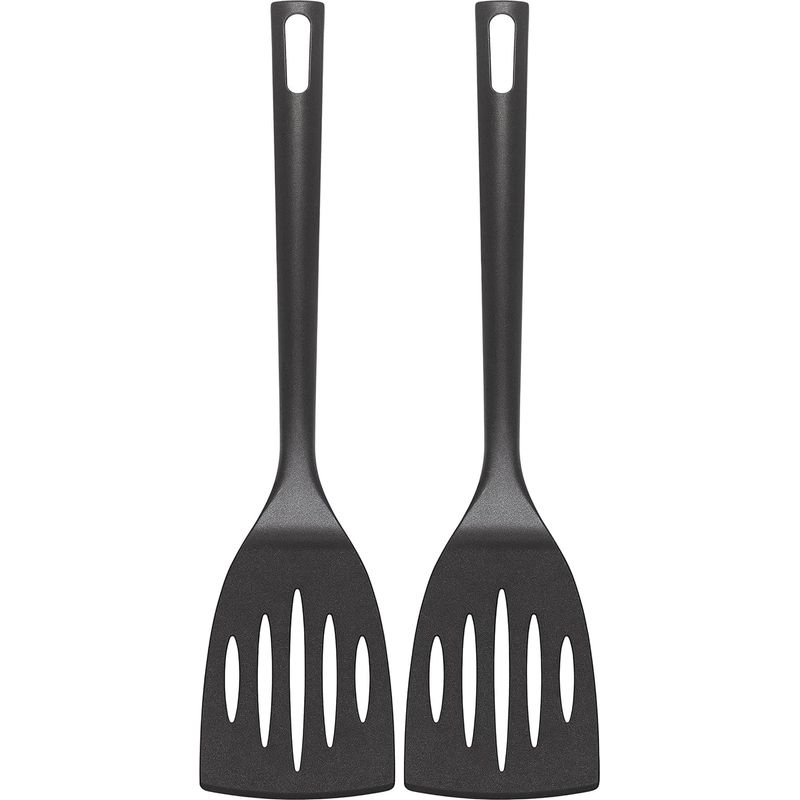 Set Mit 2 Flexiblen Nylon-spateln Mit Schlitzen, Bpa-frei, Antihaftbeschichtet, Hitzebeständig, Spülmaschinenfest