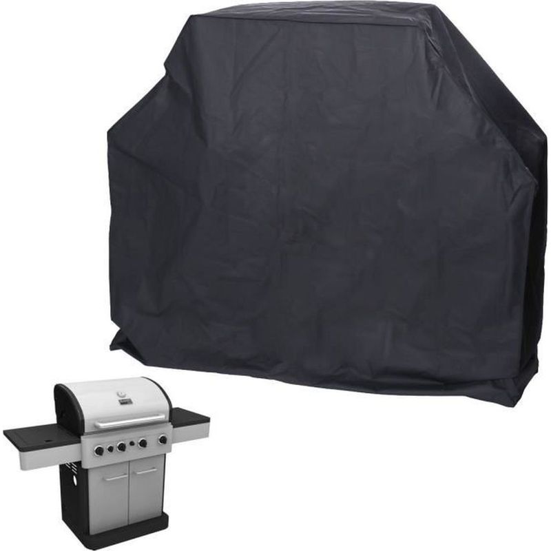 1-teilige Grillabdeckung, Wasserdicht Und Uv-beständig, Aus Biologisch Abbaubarem Pe, Schwarz, 173 X 65 X 115 Cm, Für Den Außenbereich Geeignet