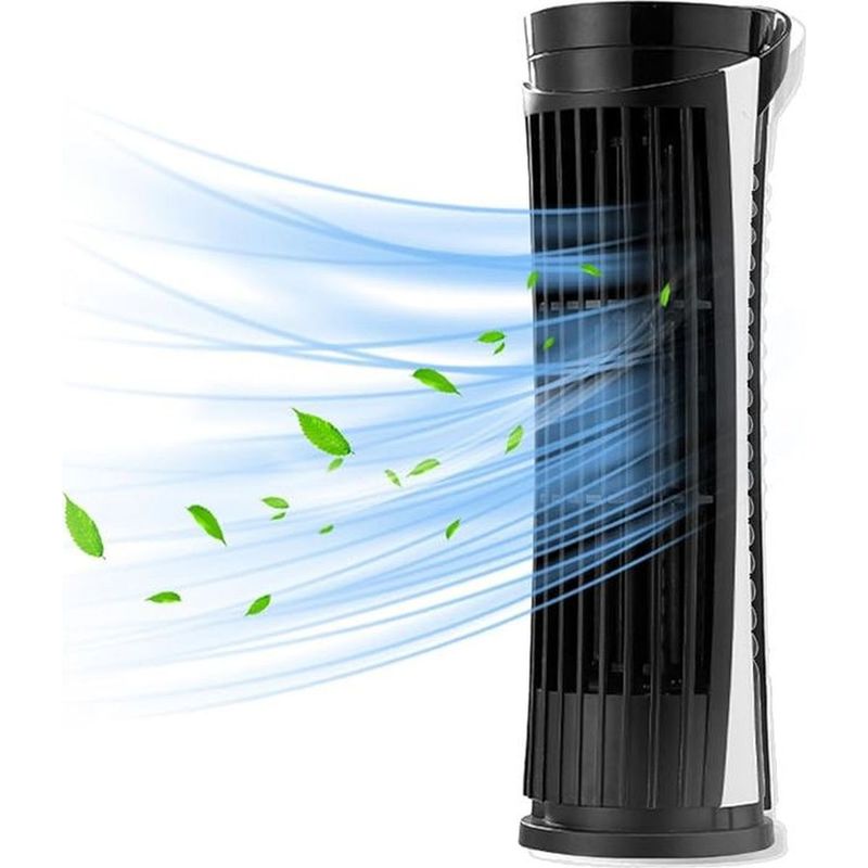 26 Cm Turmventilator Ohne Rotorblätter – 3,5-w-motor Mit Geringem Stromverbrauch – Leise Kühlung Für Kleine Räume – Kompaktes Design