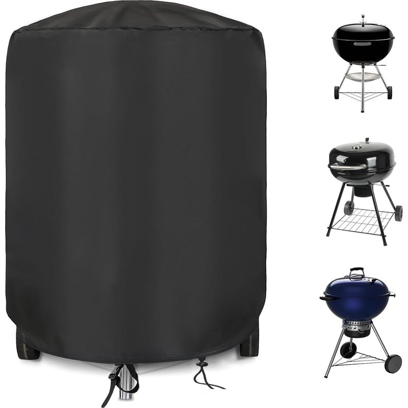 1 Schutzhülle, Runder Grill, Wasserdichtes 500d Oxford-gewebe, Uv-beständig, Für Weber 57 Cm