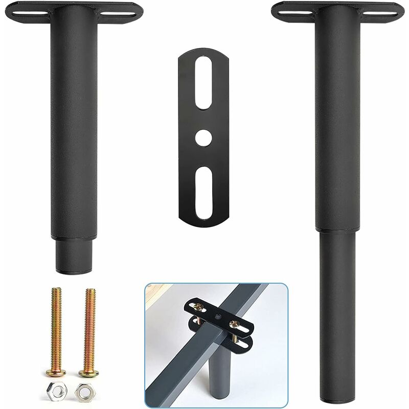 Bettbeine, Verstellbar, Einziehbar, Stabiler Bettrahmen, Metallstützbeine, Geeignet Für Schrank, Sofa, Bett, Ersatzteile, 17,8–33 Cm