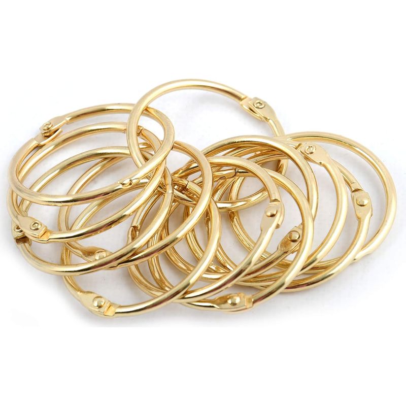 Set Mit 12 Duschvorhangringen, Metall, Goldfarben, Kleine Größe, Für Badezimmer