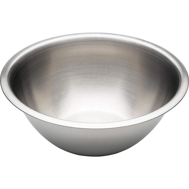 1 Salatschüssel, Edelstahl, 18 Cm, 0,95 L, Spülmaschinen-, Kühlschrank- Und Gefriergeeignet, Küche